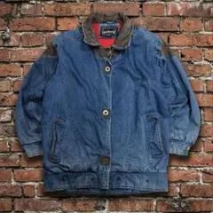 80s 90s Hunting Denim Bomber Jacket