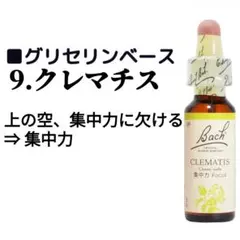 9.クレマチス（10ml）ノンアルコールフラワーエッセンス Nelson社のサムネイル