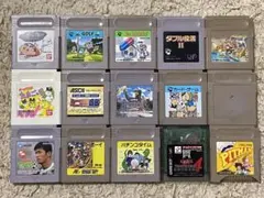 ゲームボーイ　遊戯王　マリオ　麻雀　ピットマン　ミニ四駆　ボンバーマン　15本