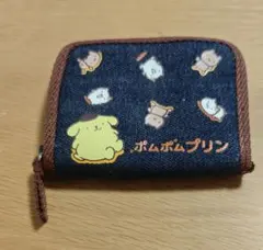 ポムポムプリン 　財布　デニム