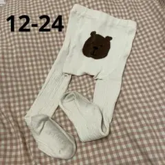 gapbaby タイツくま 12-24 ホワイトベージュ