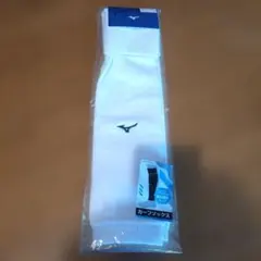 MIZUNO サッカー カーフソックス ホワイト×ブラック F