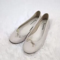 美品 レペット フラットシューズ 37/23.5cm リボン レザー