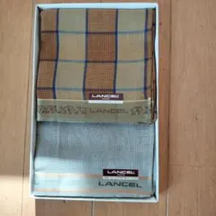 LANCEL 綿ハンカチ 2枚セット