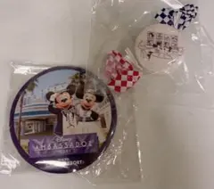 新品　アンバサダーホテル 缶バッジ レトロマグネット