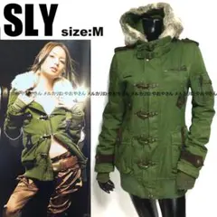 y2k スライ SLY ヒョウ柄 モッズコート リアルファー 平成ギャル N3B