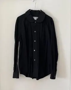 AD2023 コムコム/丸襟コットン長袖ブラウス/コムデギャルソン