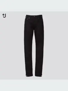 UNIQLO +J セルビッジストレートジーンズ ブラック