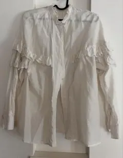 Spick & Span フリル付き長袖シャツ