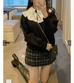 グレイル　インパン裏地付ツイードミニスカート［mei39］