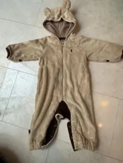 美品！MIKIHOUSE FIRST くまさんカバーオール　アウター ベージュ