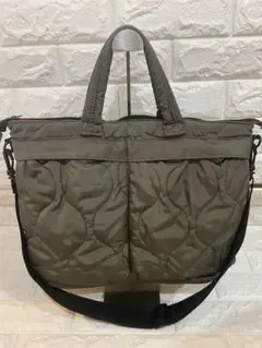 FREAK'S STORE キルティングヘルメットバッグ 2wayカーキ