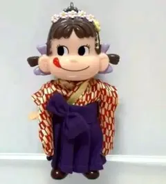 ペコちゃん キーホルダー 約7cm マスコット 和服 不二家