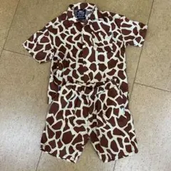 キリン柄 シャツとショーツセット