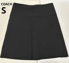 コーチ　ミニスカート　台形　ブラック
