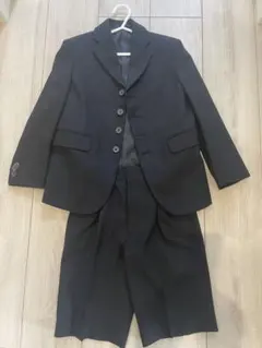 男の子 キッズ 黒 スーツ セットアップ 入学式 フォーマル 120cm