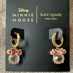ケイトスペード　ミニー　ドロップピアス　ディズニー　ピンク