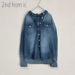 2nd from ic デニムシャツ　ジーンズ　カジュアル　9 Mサイズ相当