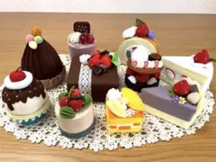 フエルト　ケーキ　おままごと　ケーキバイキング❽のサムネイル