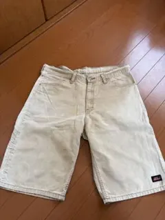 Dickies ベージュ カーゴパンツ バックポケット付き