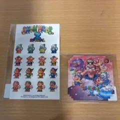 スノーブラザーズ2 スペシャル 購入特典 オリジナルステッカー、コースターセット