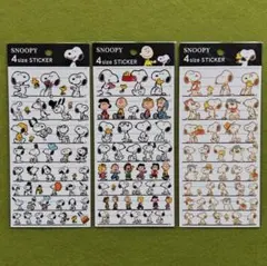 スヌーピー 4サイズステッカー