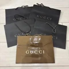 GUCCI ショップ袋 5枚セット 黒