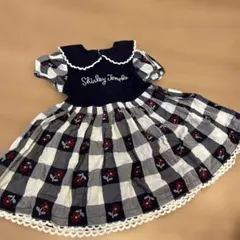 Shirley Temple 半袖ワンピース ネイビー