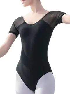 [ブブ オーハナ] XLバレエ レオタード 背中 開き 半袖 ダンス
