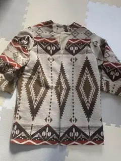 【ZAMPA】 幾何学模様アウター M