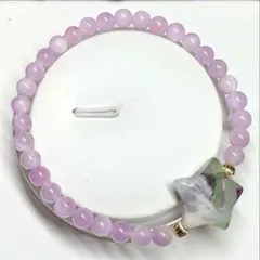 クンツァイト　小粒　天然石　フローライト　エンジェルフェザーフローライト　星