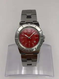 セイコー ルキア SEIKO LUKIA 7N82-0620 レディース クオーツ レッド文字盤 ステンレス 腕時計 SEIKO - セイコー ルキア SEIKO LUKIA 7N82-0620 レディース クオーツ