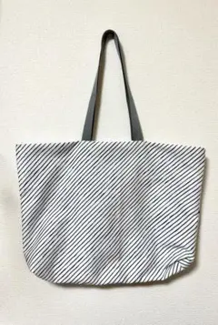 ストライプ・ドット柄トートバッグ