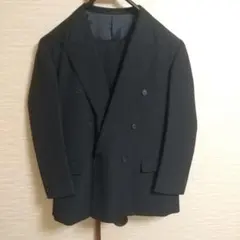 Blluel&Stire ブラック ダブルブレストジャケットスーツ