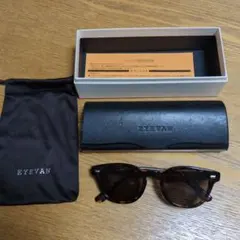 EYEVAN ブラウン サングラス ケース付き - メルカリ