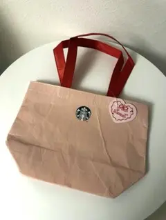 【韓国限定】Starbucksスタバ バレンタイン 限定 エコバッグ ピンク