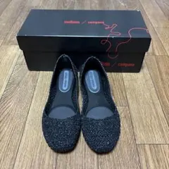 Melissa Campana フラットシューズ ブラック ラメのサムネイル