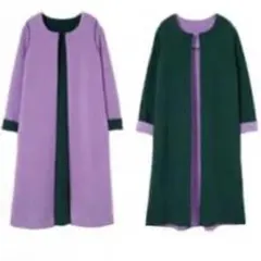 カシミヤ　リバーシブル　 Double face robe 　ガウンコートのサムネイル