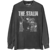 THE STALIN 長袖カットソー ウォッシュドブラックグレー
