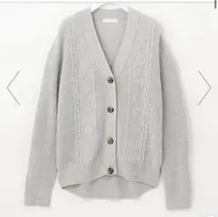 any SiS 【洗える】スフレケーブルミックス カーディガン