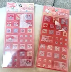 【正規品】ハローキティ&マイメロディ♡タイルシールセット
