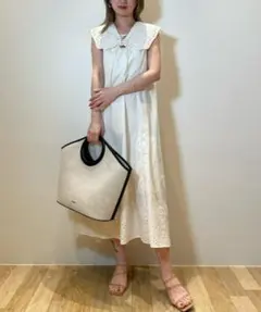 SNIDEL パンチングレース2WAYワンピース