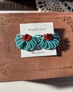 【大人気】【再販】 お花ピアス　お花イヤリング　ビーズ刺繍