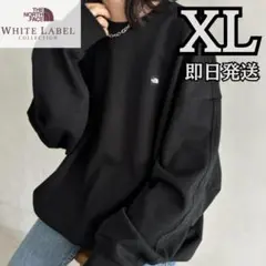 新品　ノースフェイス　ルーズフィット スウェット XL 韓国 ロンT　黒