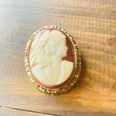【美品⁂】アンティークカメオペンダントチャーム　ブローチ✴︎