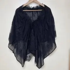 オシャレウォーカー レースとシースルーのショール