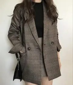 ブラウン テーラードジャケット