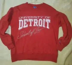 レア　Champion リバースウィーブ USA 90s DETROIT L 赤