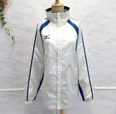 MIZUNO ミズノ ウィンドブレーカー 上着のみホワイト　ブルースポーツウェア