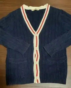 Journal Standard ネイビー ケーブル編みカーディガン